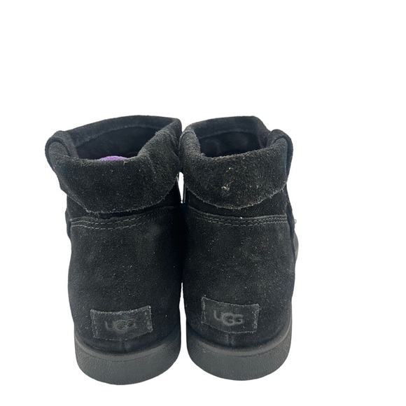 UGG Josefene Cuff Suede Black Ankle Booties - Picture 3 of 7
